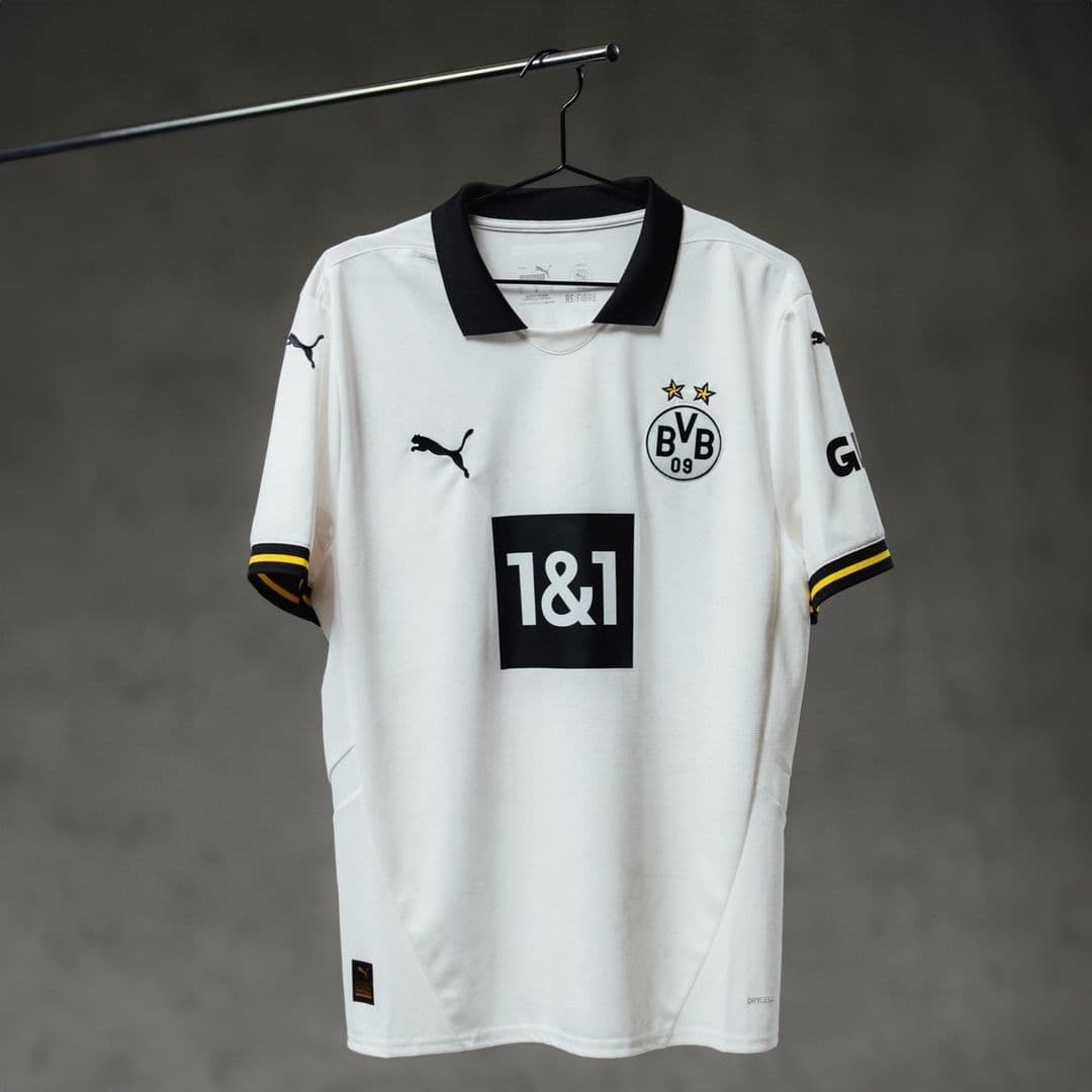 BVB Dortmund 2024 Away Jersey (Player Version)(White Logo, Not Black)
